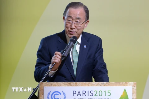 Tổng Thư ký Liên hợp quốc công bố sáng kiến mới về ứng phó với biến đổi khí hậu. (Nguồn: AFP/TTXVN)