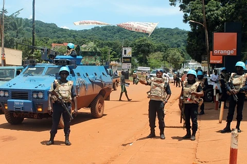 Lực lượng gìn giữ hòa bình của Liên hợp quốc tại Cộng hòa Trung Phi. (Nguồn: AFP)