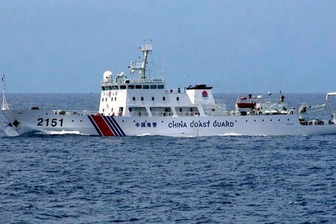 Một tàu Trung Quốc gần quần đảo Senkaku/Điếu Ngư. (Nguồn: AFP)