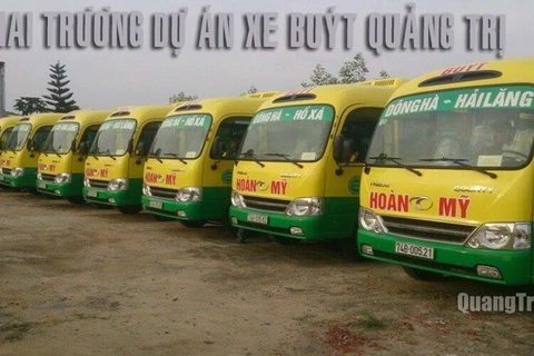 Chính thức khai trương tuyến xe buýt đầu tiên ở tỉnh Quảng Trị