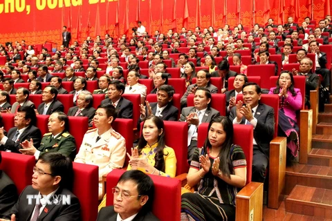 Các đại biểu tham dự phiên khai mạc Đại hội. (Ảnh: TTXVN)