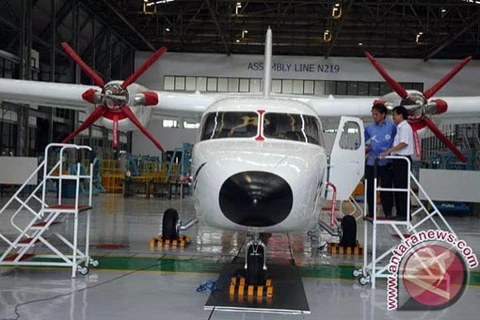 Máy bay thương mại N-219 của hãng PT Dirgantara Indonesia. (Nguồn:Novrian Arbi)
