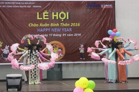 Một hoạt động chào đón Xuân mới của người Việt tại Malaysia. (Ảnh: Kim Dung-Chí Giáp/Vietnam+)