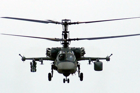 Máy bay trực thăng Ka-52. (Nguồn: warfare.be)