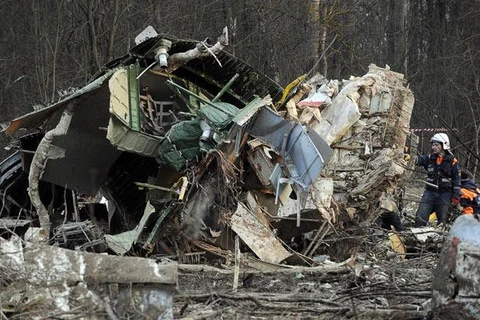 Hiện trường vụ tai nạn máy bay năm 2010. (Nguồn: Telegraph)