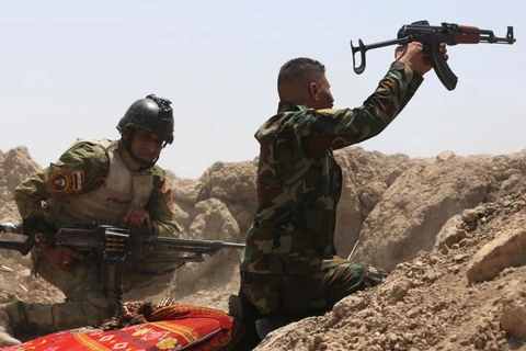 Binh sỹ Iraq trong một đợt truy quét IS. (Nguồn: AFP)