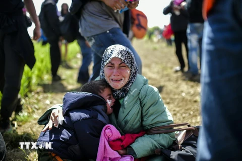 Người di cư đến châu Âu. (Nguồn: AFP/TTXVN)