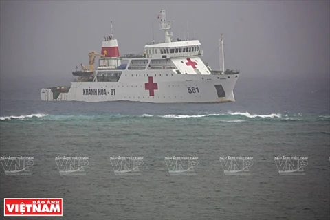 Tàu HQ 561 được mệnh danh là 'bệnh viện di động trên Biển Đông' của Hải quân Việt Nam.