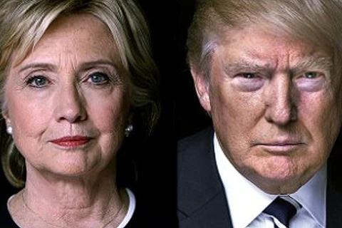 Ứng cử viên Hillary Clinton của đảng Dân chủ và Donald Trump của phe Cộng hòa. (Nguồn: ​CNN)