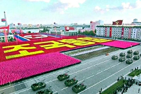 Lễ duyệt binh kỷ niệm 70 năm ngày thành lập Đảng Lao động Triều Tiên, tổ chức ở Bình Nhưỡng. (Ảnh minh họa. Nguồn: Reuters)