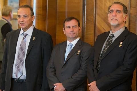 Ba trong số 5 anh hùng tình báo Cuba. (Nguồn: TASS)