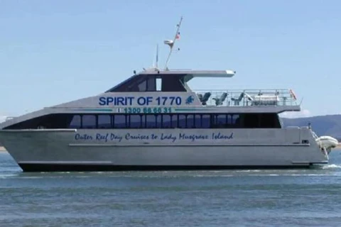 Tàu du lịch đến đảo Lady Musgrave. (Nguồn: 9news.com.au)