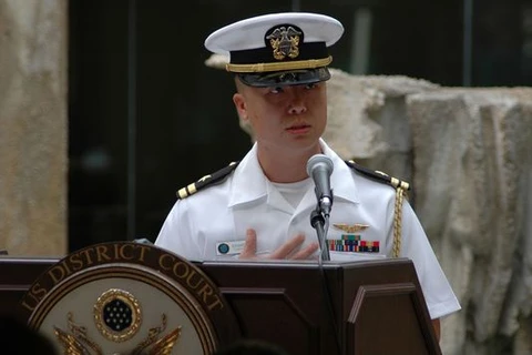 Thiếu tá Hải quân Edward Lin. (Nguồn: Navytimes.com)