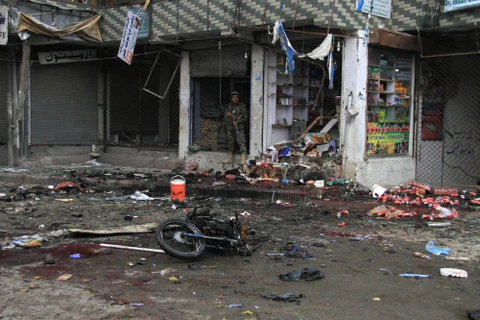 Hiện trường một vụ đánh bom ở Afghanistan. (Nguồn: Pressherald.com)