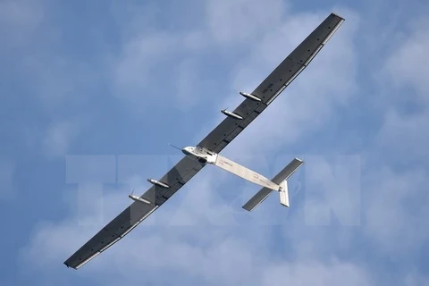 Máy bay năng lượng Mặt Trời Solar Impulse 2. (Nguồn: AFP/TTXVN) 