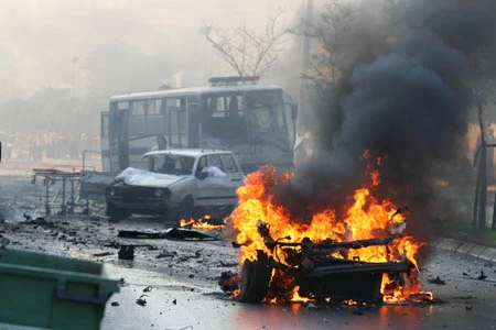 Một vụ đánh bom xe ở Kenya. (Nguồn: bellanaija.com)