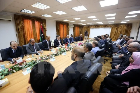 Một phiên họp của Chính phủ đoàn kết dân tộc Libya. (Nguồn: AFP/TTXVN)