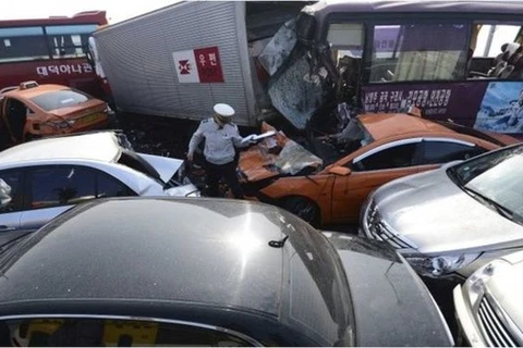 Một vụ tai nạn ở Hàn Quốc. (Ảnh minh họa. Nguồn: BBC)