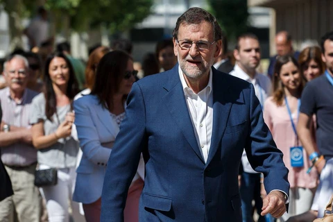 Thủ tướng tạm quyền của Tây Ban Nha Mariano Rajoy. (Nguồn: AFP)