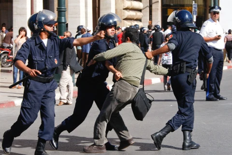 Cảnh sát Maroc làm nhiệm vụ. (Nguồn: Koreaherald.com)