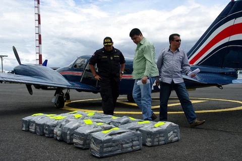Tang vật một vụ buôn ma túy bị phát hiện tại Costa Rica. (Nguồn: Ticotimes.net)