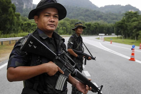 Cảnh sát Malaysia làm nhiệm vụ. (Nguồn: Sputnik)