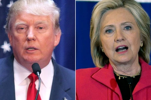 Hai ứng cử viên trong cuộc đua vào ghế Tổng thống Mỹ, Donald Trump và Hillary Clinton. (Nguồn: ABCNews)