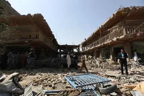 Hiện trường một vụ đánh bom ở Afghanistan. (Nguồn: Nbcnews.com)
