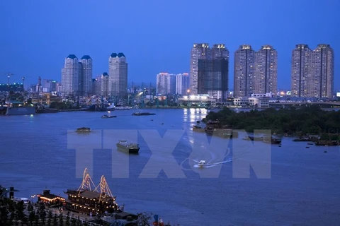 Một góc Thành phố Hồ Chí Minh hiện đại. (Nguồn: TTXVN)