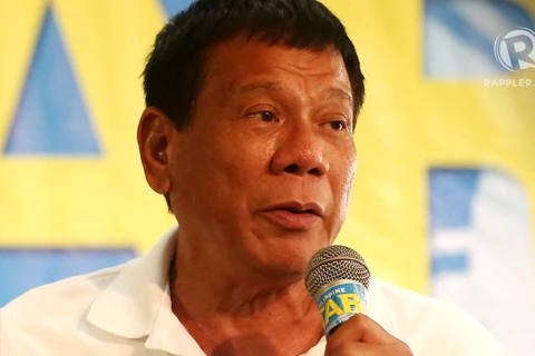 Tổng thống Philippines Rodrigo Duterte. (Nguồn: Rappler.com)