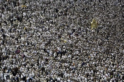 Người hành hương ở Thánh địa Mecca. (Nguồn: AP)
