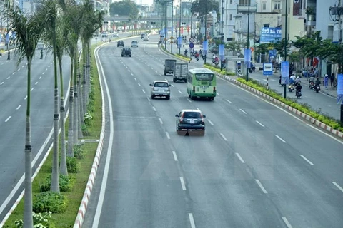 Đường Tân Sơn Nhất-Bình Lợi-Vành đai ngoài, nay đổi tên là đường Phạm Văn Đồng. (Nguồn: TTXVN)