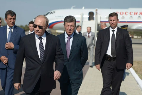 Tổng thống Nga Putin trong một lần thăm Crimea. (Nguồn: Themoscowtimes.com)