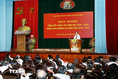 Hội nghị tổng kết năm học 2015-2016 của Học viện Chính trị Quốc gia Hồ Chí Minh. (Ảnh minh họa. Nguồn: TTXVN)