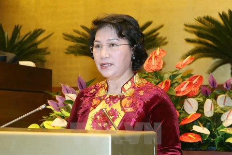 Chủ tịch Quốc hội Nguyễn Thị Kim Ngân. (Ảnh: Nhan Sáng/TTXVN)