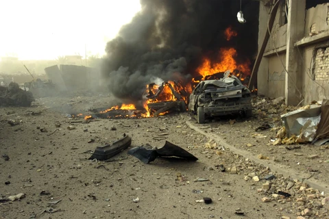 Hiện trường một vụ đánh bom ở Iraq. (Ảnh minh họa. Nguồn: aoav.org.uk)