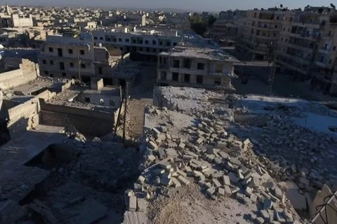 Cảnh đổ nát ở Aleppo. (Nguồn: BBC)