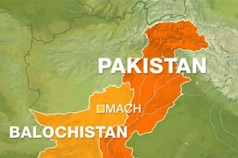 Vị trí tỉnh Balochistan, nơi xảy ra vụ tấn công. (Nguồn: Aljazeera.com)