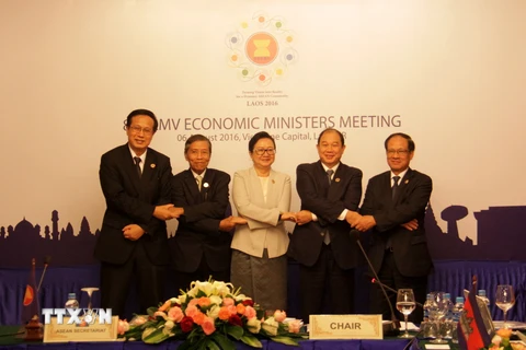 Các trưởng đoàn tại Hội nghị Bộ trưởng kinh tế các nước CLMV tại Lào hồi tháng 8/2016. (Ảnh minh họa. Nguồn: TTXVN)