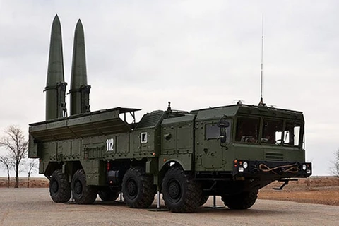 Tên lửa đạn đạo chiến thuật có khả năng mang đầu đạn hạt nhân Iskander. (Nguồn: Defence 24)