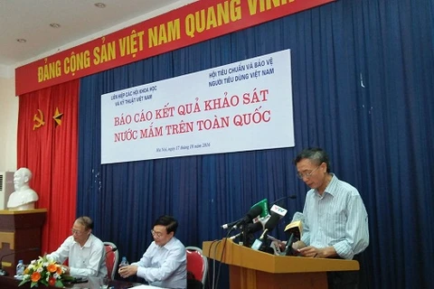 Ông Vương Ngọc Tuấn, Phó Tổng thư ký Vinastas báo cáo kết quả khảo sát. (Nguồn: Vinastas)