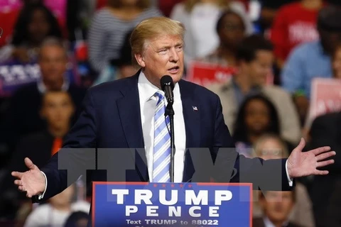 Ông Donald Trump trong chiến dịch vận động tranh cử ở Cleveland, Ohio ngày 22/10. (Nguồn: AFP/TTXVN)