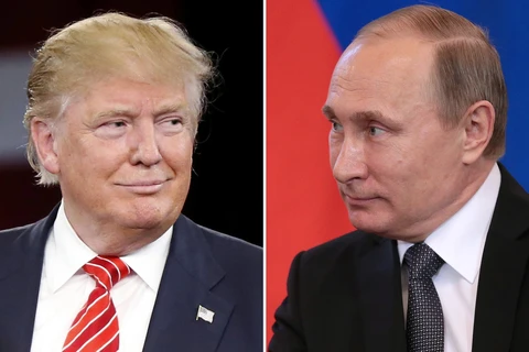 Tổng thống Mỹ đắc cử Donald Trump và Tổng thống Nga Putin. (Nguồn: AP)