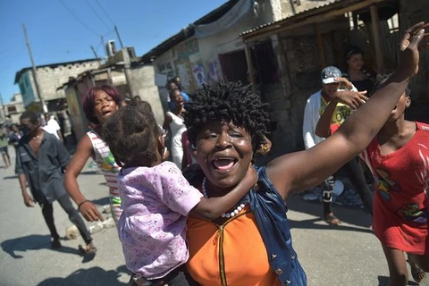 Biểu tình phản đối kết quả bầu cử ở Haiti. (Nguồn: AFP) 