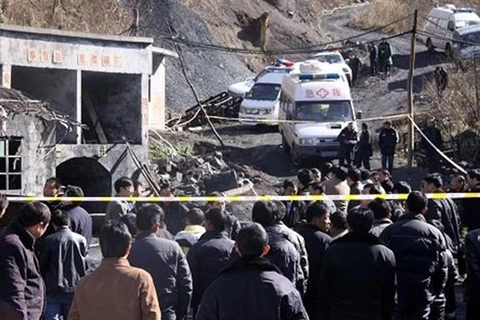 Một vụ nổ mỏ than ở Trung Quốc. (Nguồn: Shanghai Daily)