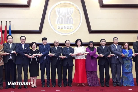 Đại diện các Phái đoàn thường trực tại ASEAN. (Ảnh: CTV)