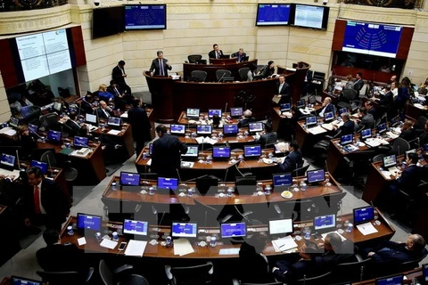 Phiên họp của Thượng viện Colombia ngày 29/11. (Nguồn: EPA/TTXVN)