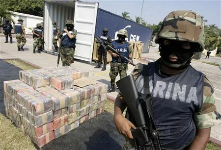Bắt giữ một vụ vận chuyển ma túy ở Mexico. (Nguồn: Reuters)