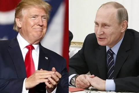 Tổng thống Nga Putin và Tổng thống đắc cử Mỹ Donald Trump. (Nguồn: Inquirer)
