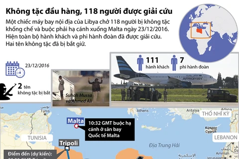 Nhìn lại vụ không tặc máy bay Libya chở 118 người.